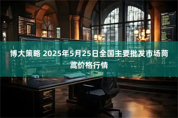 博大策略 2025年5月25日全国主要批发市场茼蒿价格行情