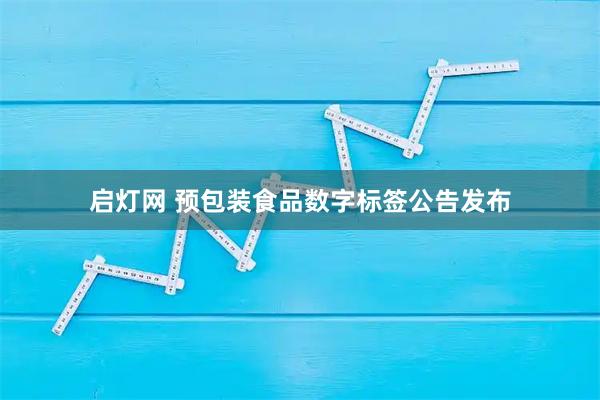 启灯网 预包装食品数字标签公告发布